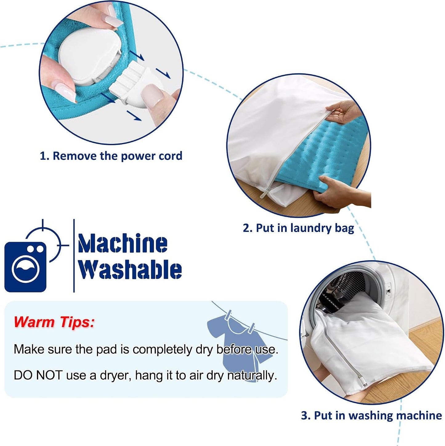 Electric Heating pad with 6 Heat Settings, Auto Shut Off, Dry Electric Heating for Back Neck Knee Arms Legs Shoulder Heat Pads for Christmas Birthday Father Mother's Day 24"X12", Gray Green