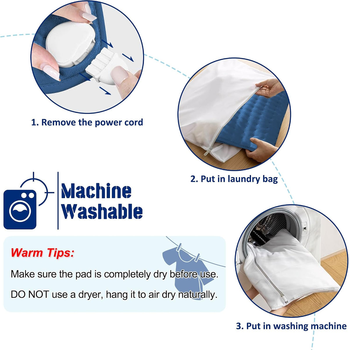 Electric Heating pad with 6 Heat Settings, Auto Shut Off, Dry Electric Heating for Back Neck Knee Arms Legs Shoulder Heat Pads for Christmas Birthday Father Mother's Day 24"X12", Gray Green