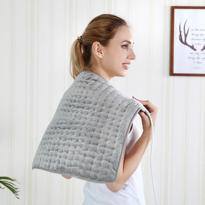 Electric Heating pad with 6 Heat Settings, Auto Shut Off, Dry Electric Heating for Back Neck Knee Arms Legs Shoulder Heat Pads for Christmas Birthday Father Mother's Day 24"X12", Gray Green