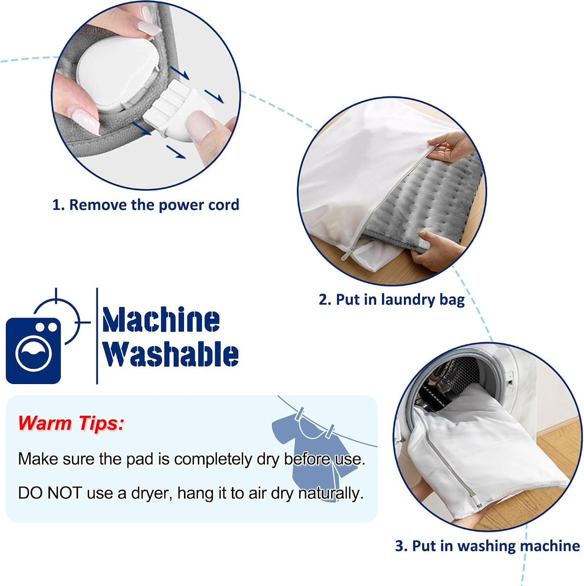 Electric Heating pad with 6 Heat Settings, Auto Shut Off, Dry Electric Heating for Back Neck Knee Arms Legs Shoulder Heat Pads for Christmas Birthday Father Mother's Day 24"X12", Gray Green
