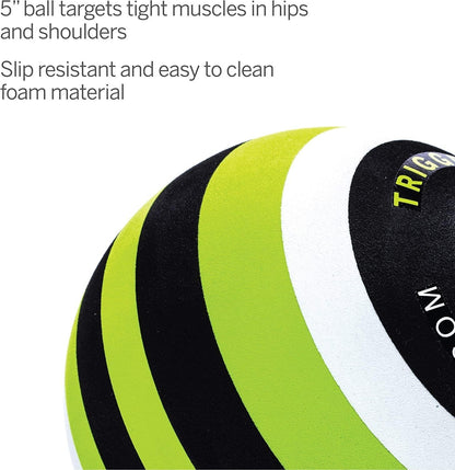 TRIGGERPOINT Foam Massage Ball - Deep Tissue Relief for Muscle and Joint Pain - Mimics Therapist's Hands - Targets Small Muscle Tightness - Lightweight & Easy to Clean