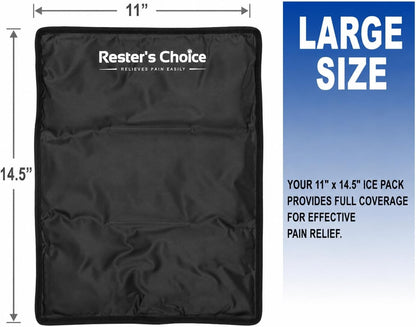 Gel Soft Flexible Ice Pack for Injuries Reusable - (Large: 11"x14.5") for Hip, Shoulder, Knee, Back - Comfy Cold Pack Compress for Swelling, Bruises, Surgery