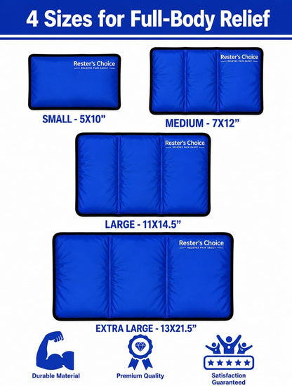 Gel Soft Flexible Ice Pack for Injuries Reusable - (Large: 11"x14.5") for Hip, Shoulder, Knee, Back - Comfy Cold Pack Compress for Swelling, Bruises, Surgery