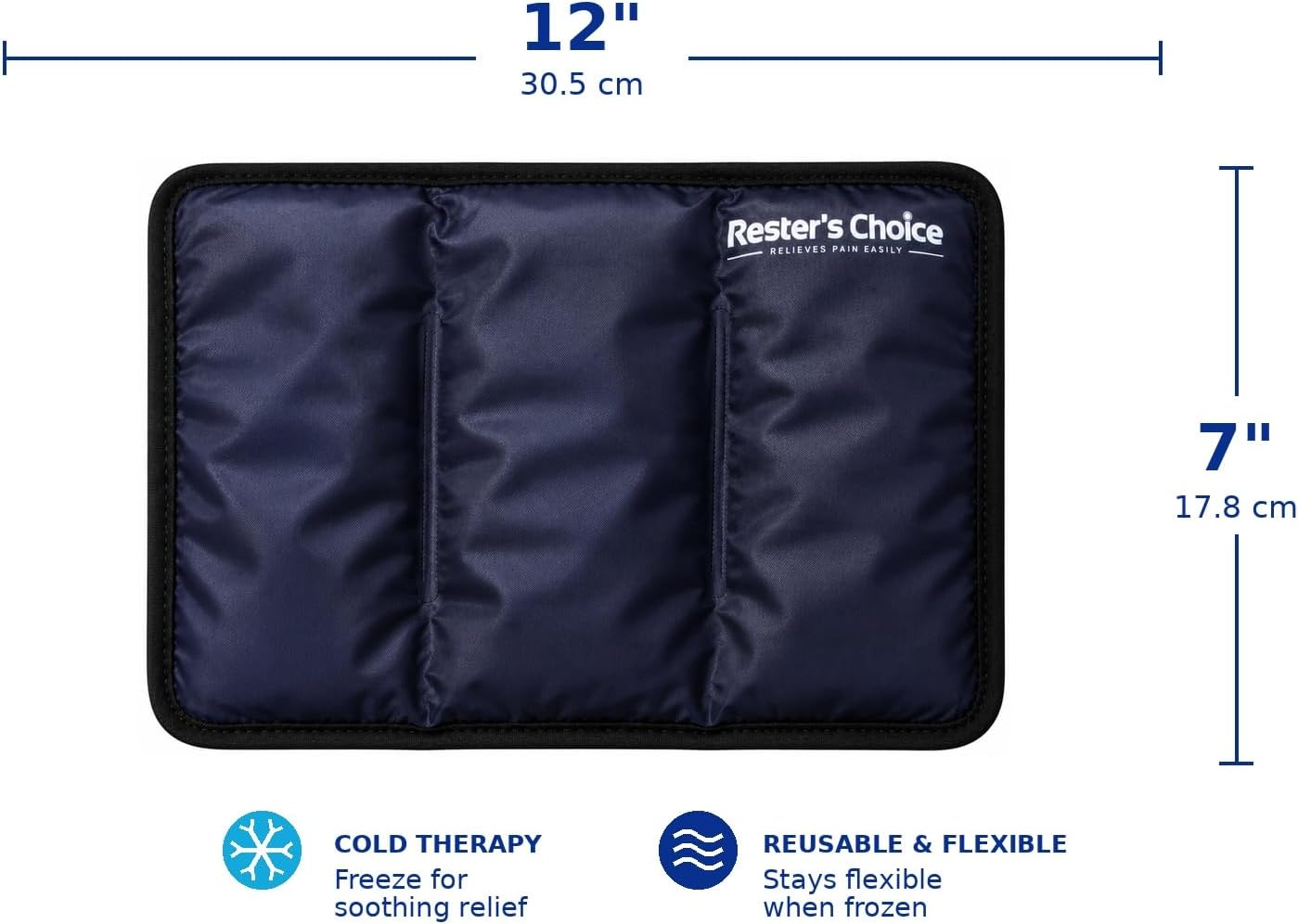 Gel Soft Flexible Ice Pack for Injuries Reusable - (Large: 11"x14.5") for Hip, Shoulder, Knee, Back - Comfy Cold Pack Compress for Swelling, Bruises, Surgery