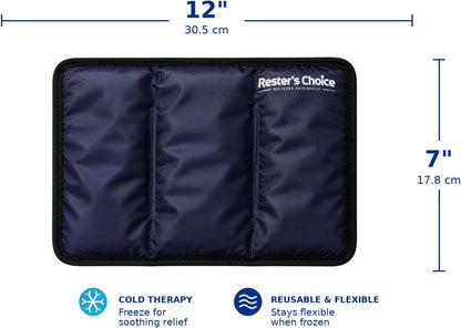 Gel Soft Flexible Ice Pack for Injuries Reusable - (Large: 11"x14.5") for Hip, Shoulder, Knee, Back - Comfy Cold Pack Compress for Swelling, Bruises, Surgery