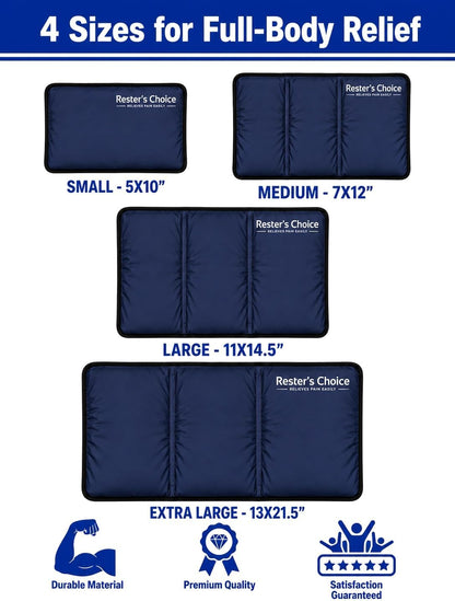 Gel Soft Flexible Ice Pack for Injuries Reusable - (Large: 11"x14.5") for Hip, Shoulder, Knee, Back - Comfy Cold Pack Compress for Swelling, Bruises, Surgery