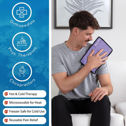 Gel Soft Flexible Ice Pack for Injuries Reusable - (Large: 11"x14.5") for Hip, Shoulder, Knee, Back - Comfy Cold Pack Compress for Swelling, Bruises, Surgery
