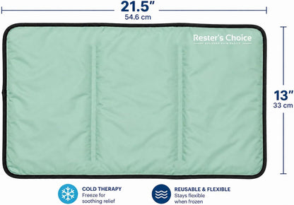Gel Soft Flexible Ice Pack for Injuries Reusable - (Large: 11"x14.5") for Hip, Shoulder, Knee, Back - Comfy Cold Pack Compress for Swelling, Bruises, Surgery
