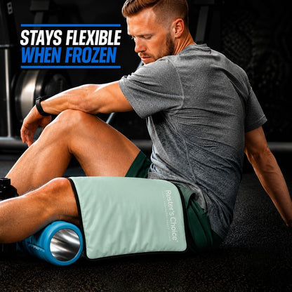 Gel Soft Flexible Ice Pack for Injuries Reusable - (Large: 11"x14.5") for Hip, Shoulder, Knee, Back - Comfy Cold Pack Compress for Swelling, Bruises, Surgery