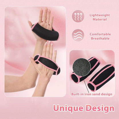 Soft Sandbag Dumbbells for Home & Gym, 2lb Weights for Women Set of 2 Handheld Weight-Bearing Aerobics Arm Shaping, Resistance Training, Muscle Toning, and Fat Burning
