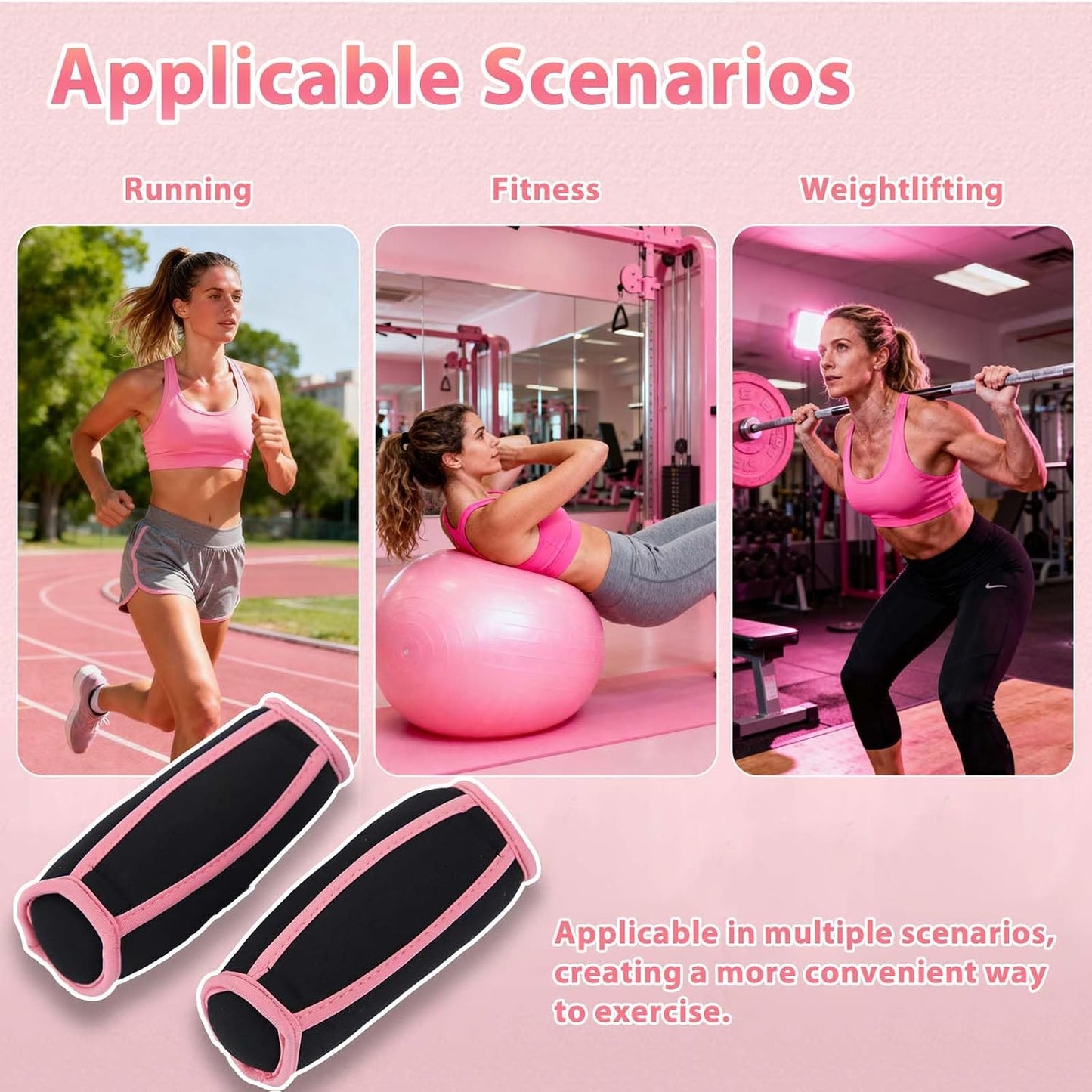 Soft Sandbag Dumbbells for Home & Gym, 2lb Weights for Women Set of 2 Handheld Weight-Bearing Aerobics Arm Shaping, Resistance Training, Muscle Toning, and Fat Burning