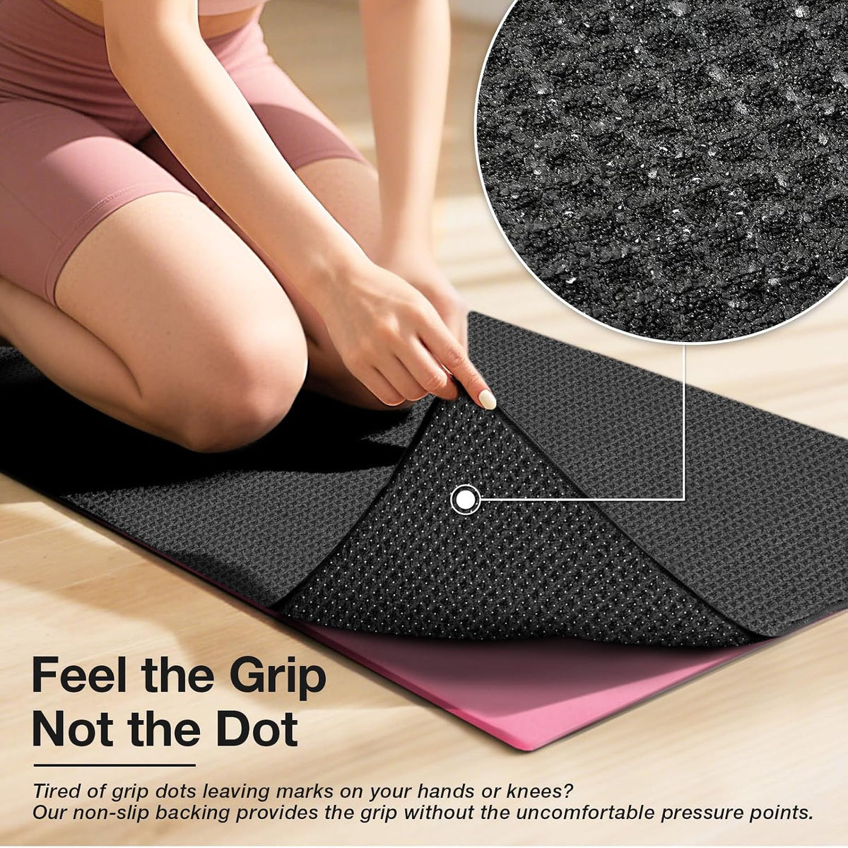 Hot Yoga Towel 2 Pack Yoga Mat Towels Microfiber Yoga Towels for Hot Yoga Non Slip Absorbent Anti-Slip Cover Hot Pilates Exercise Fitness 24 inch X 72 inch Black