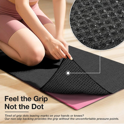 Hot Yoga Towel 2 Pack Yoga Mat Towels Microfiber Yoga Towels for Hot Yoga Non Slip Absorbent Anti-Slip Cover Hot Pilates Exercise Fitness 24 inch X 72 inch Black