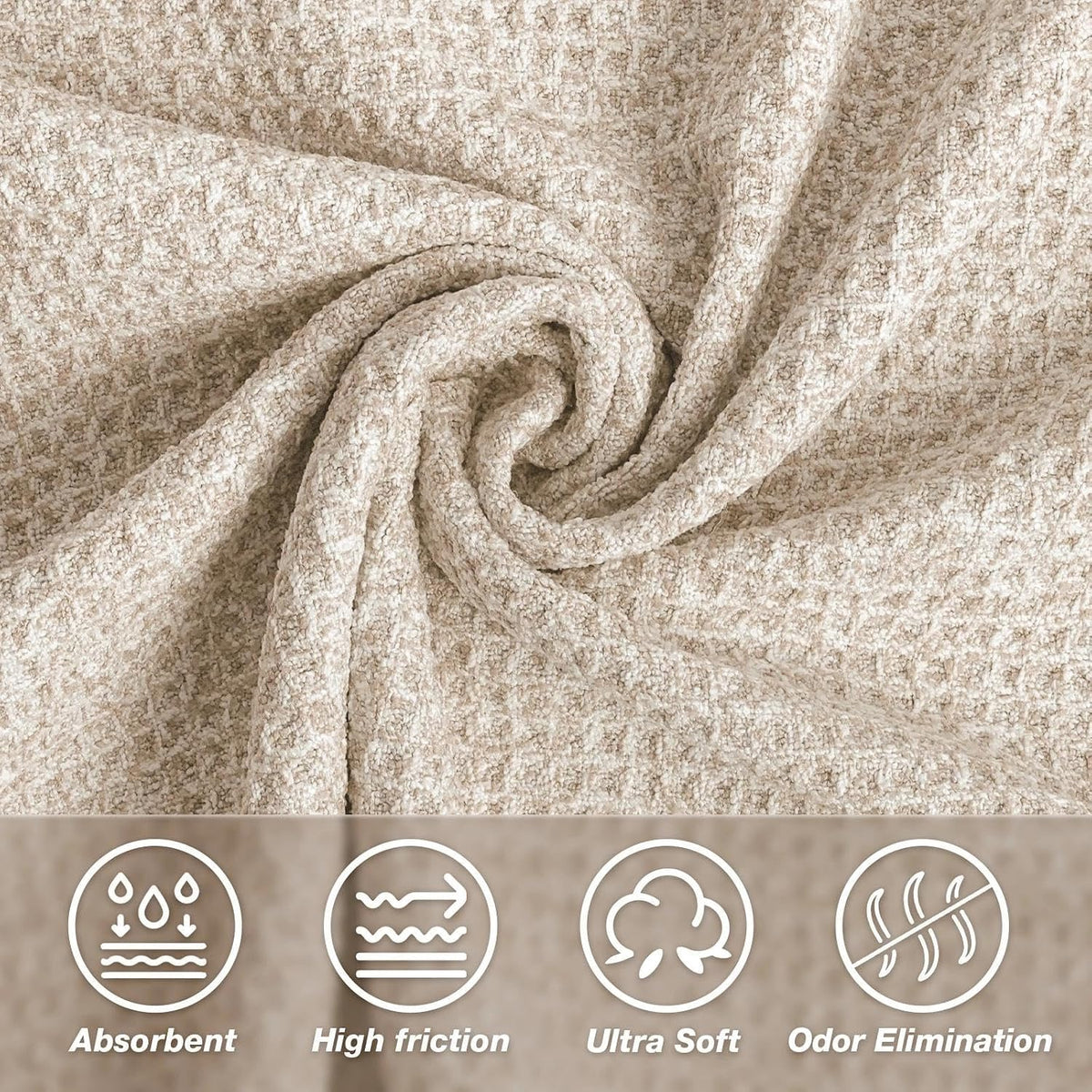Hot Yoga Towel 2 Pack Yoga Mat Towels Microfiber Yoga Towels for Hot Yoga Non Slip Absorbent Anti-Slip Cover Hot Pilates Exercise Fitness 24 inch X 72 inch Black