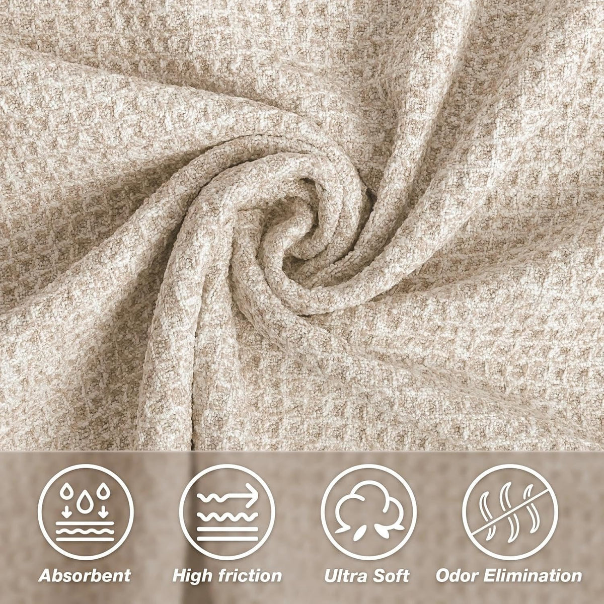 Hot Yoga Towel 2 Pack Yoga Mat Towels Microfiber Yoga Towels for Hot Yoga Non Slip Absorbent Anti-Slip Cover Hot Pilates Exercise Fitness 24 inch X 72 inch Black