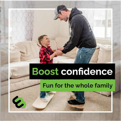 Wide 360˚ | Standing Desk Balance Board | Wobble Board Portable Home Gym | Snowboard Training | Surf trainer | Balance Board for Kids & Adults | Core Balance Trainer
