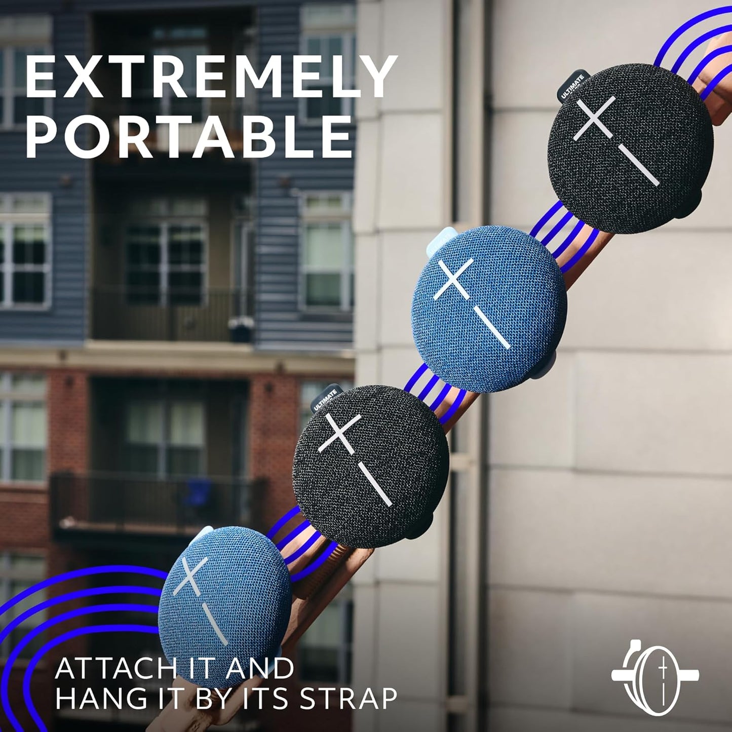 MINIROLL Ultra-Portable Waterproof Bluetooth Speaker, Balanced Bass, IP67 Dustproof, 131 ft (40 m) Range - Gentle Black