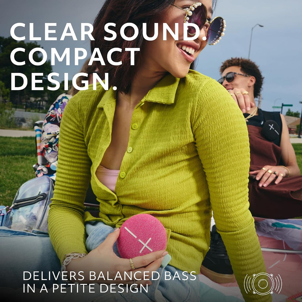 MINIROLL Ultra-Portable Waterproof Bluetooth Speaker, Balanced Bass, IP67 Dustproof, 131 ft (40 m) Range - Gentle Black