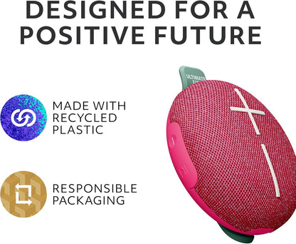 MINIROLL Ultra-Portable Waterproof Bluetooth Speaker, Balanced Bass, IP67 Dustproof, 131 ft (40 m) Range - Gentle Black