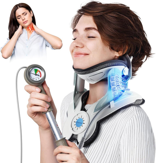 Cervical Neck Traction Device with Air Collar