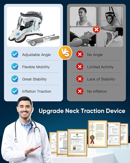 Cervical Neck Traction Device with Air Collar