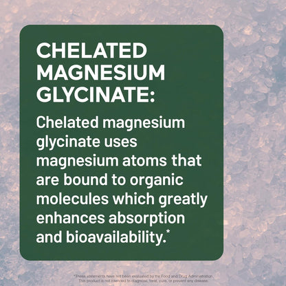 Magnesium Complex - Chelated Magnesium Glycinate with Citrate, Malate and L-Theanine for Sleep, Muscle Relaxation and Stress Support - Non-GMO - 60 Tablets[30DaySupply]