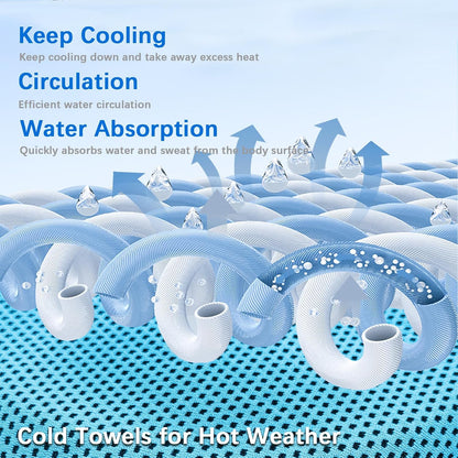 4 Packs Soft Breathable Cooling Towels for Neck and Face(40"x12")