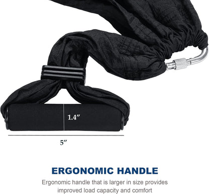 Aerial Yoga Swing Sling Strong Yoga Hammock Kit Set Trapeze Inversion Equipment Include 2 Extensions Straps and Ceiling Mounting Kit