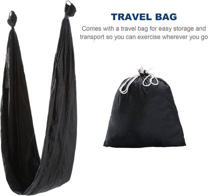 Aerial Yoga Swing Sling Strong Yoga Hammock Kit Set Trapeze Inversion Equipment Include 2 Extensions Straps and Ceiling Mounting Kit