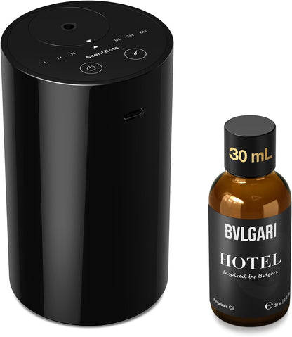 ANZ Waterless Diffuser for Essential Oil for Home, Room, Black