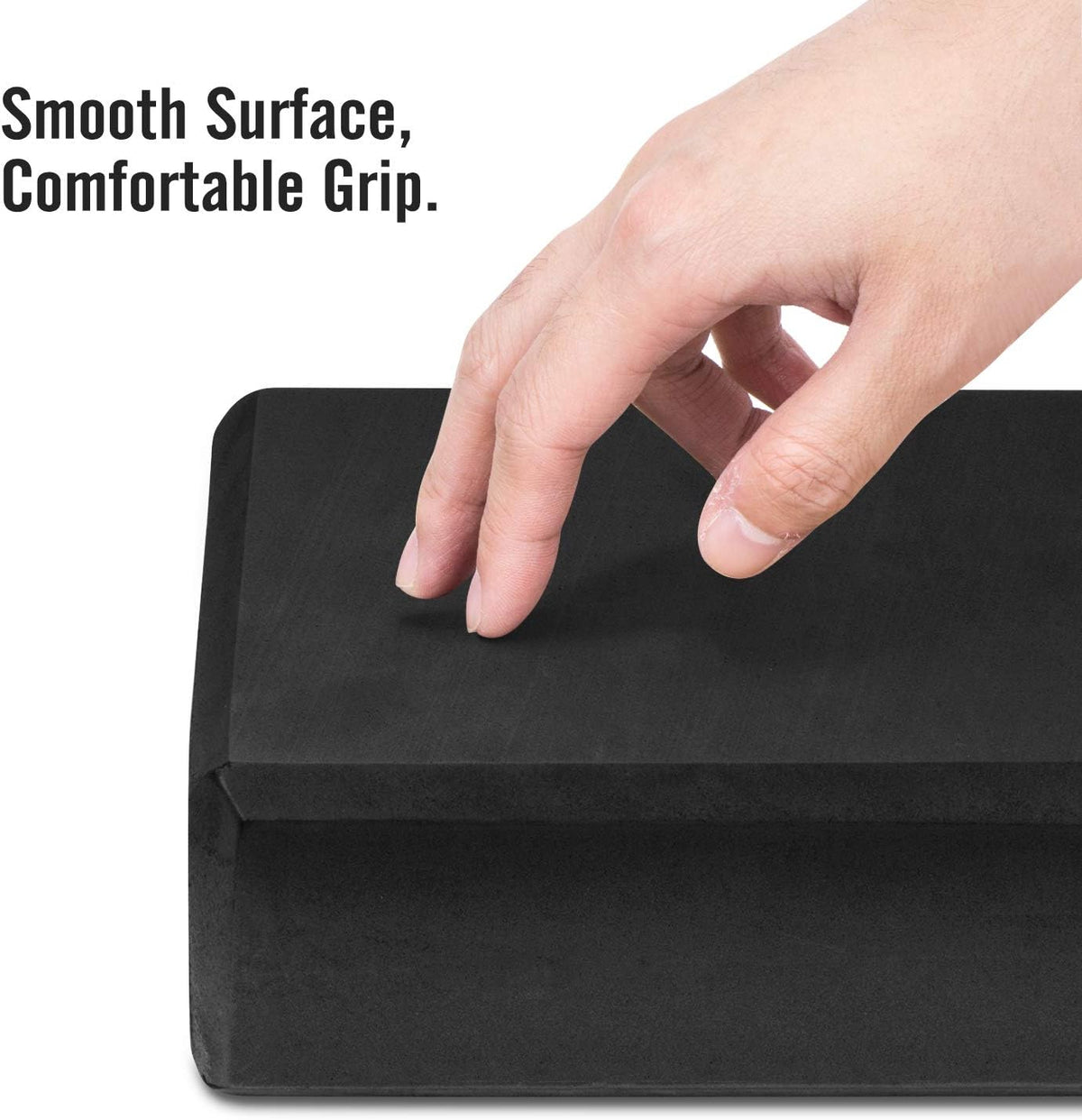 Thin Yoga Blocks 2 Pack, 9" x 6" x 3" High Density EVA Foam Yoga Block Exercise Bricks, Eco Friendly & Lightweight, Increase Flexibility & Balance, Great for Stretching & Holding Poses