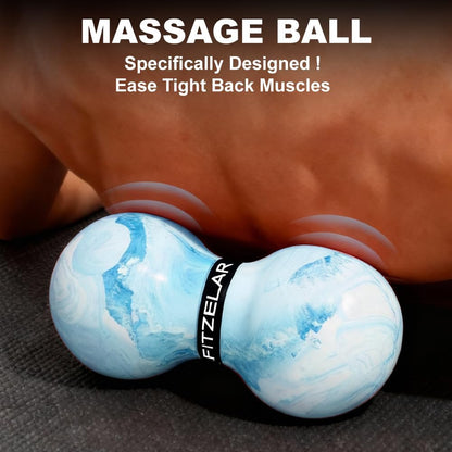 Massage Lacrosse Balls for Myofascial Release, Quality Certification, Massage Deep Tissue for Back and Shoulder, Trigger Point Therapy, Muscle Knots, Relieving Muscle Pain