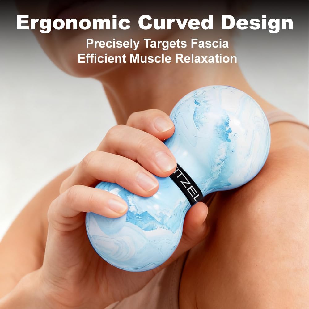 Massage Lacrosse Balls for Myofascial Release, Quality Certification, Massage Deep Tissue for Back and Shoulder, Trigger Point Therapy, Muscle Knots, Relieving Muscle Pain