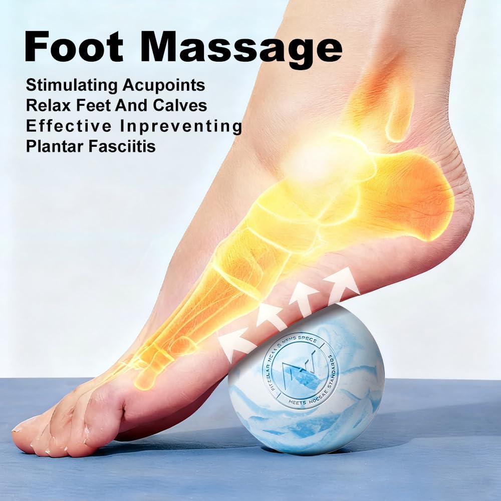 Massage Lacrosse Balls for Myofascial Release, Quality Certification, Massage Deep Tissue for Back and Shoulder, Trigger Point Therapy, Muscle Knots, Relieving Muscle Pain