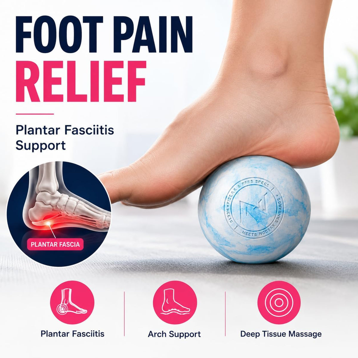 Massage Lacrosse Balls for Myofascial Release, Quality Certification, Massage Deep Tissue for Back and Shoulder, Trigger Point Therapy, Muscle Knots, Relieving Muscle Pain