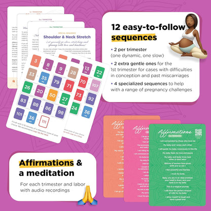 Prenatal Yoga & Ayurveda Cards – Healthy and Conscious Pregnancy Guide with Ancient Wisdom in a Modern Way · Premium Cards and Book Set for Pregnant Women and Prenatal Yoga Teachers