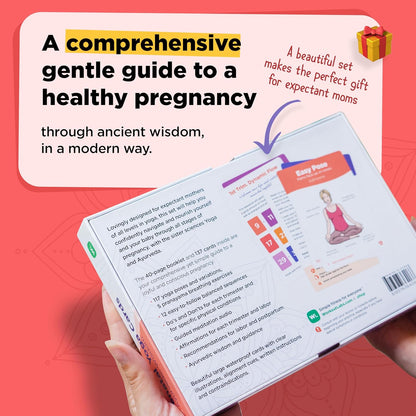 Prenatal Yoga & Ayurveda Cards – Healthy and Conscious Pregnancy Guide with Ancient Wisdom in a Modern Way · Premium Cards and Book Set for Pregnant Women and Prenatal Yoga Teachers