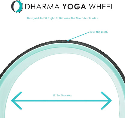 Basic - Spine Roller and Back Ring, Stretches Ligaments, Muscles with Foam Padding for Deeper Poses | Yogic Stretching and Alignment with Circle Design