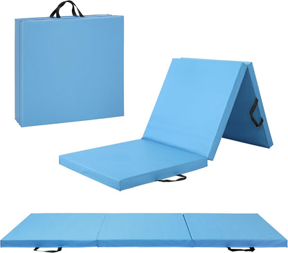 Barbell All Purpose Folding Anti Tear Exercise Training Aerobic Fitness Gym & Gymnastics Balance Mat | Multiple colors