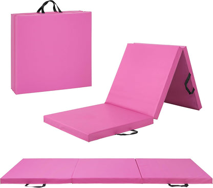 Barbell All Purpose Folding Anti Tear Exercise Training Aerobic Fitness Gym & Gymnastics Balance Mat | Multiple colors