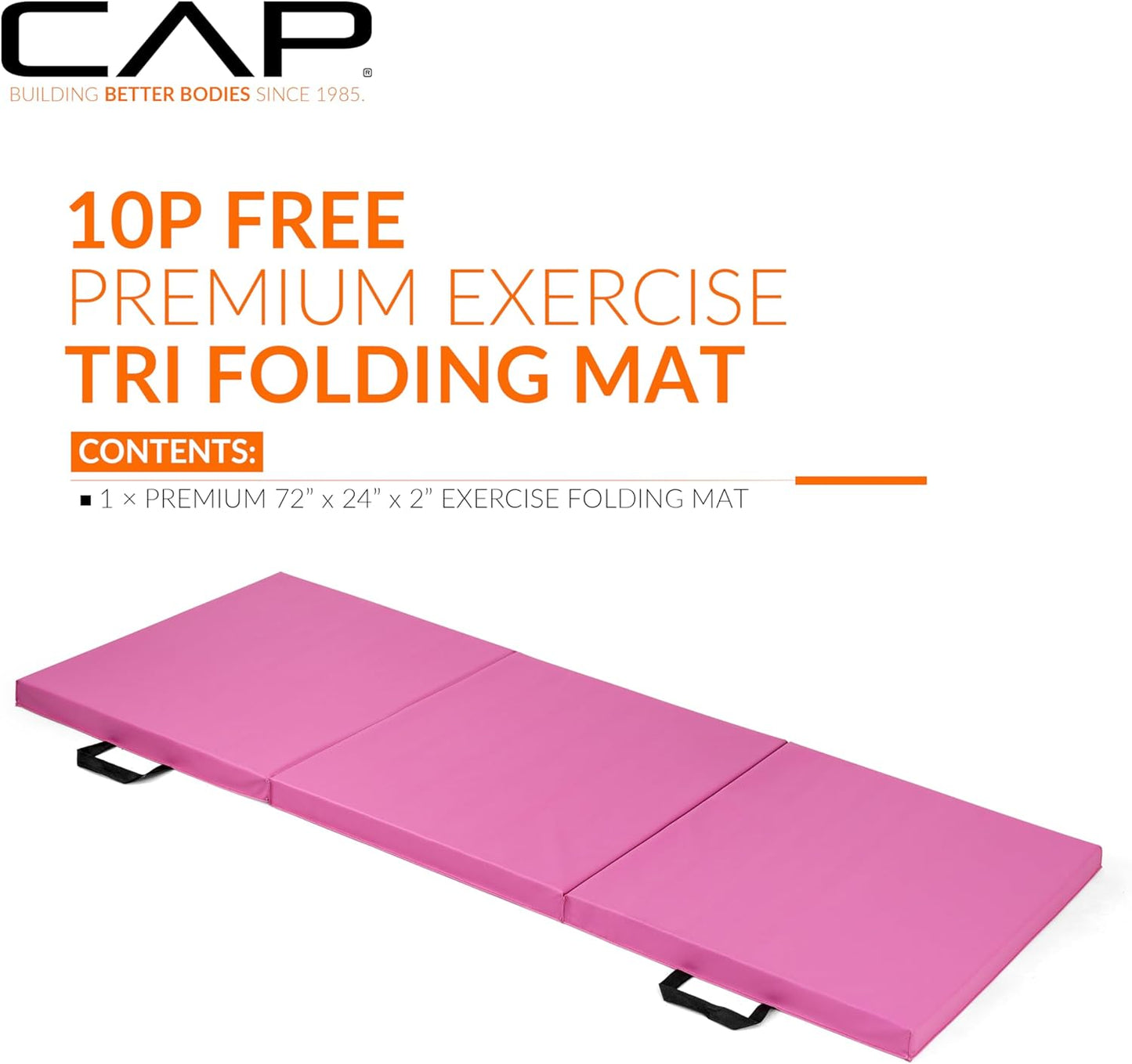 Barbell All Purpose Folding Anti Tear Exercise Training Aerobic Fitness Gym & Gymnastics Balance Mat | Multiple colors