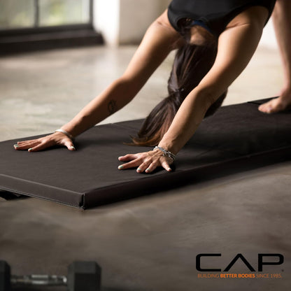 Barbell All Purpose Folding Anti Tear Exercise Training Aerobic Fitness Gym & Gymnastics Balance Mat | Multiple colors