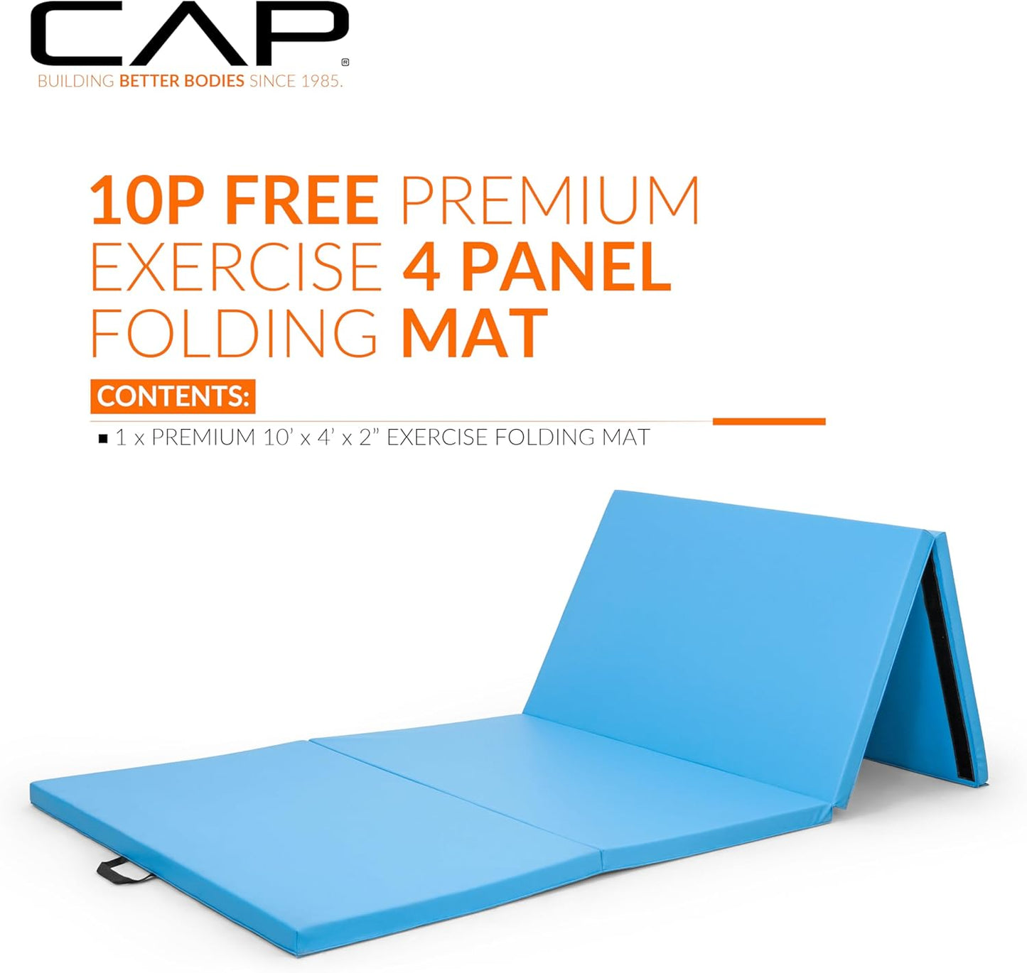 Barbell All Purpose Folding Anti Tear Exercise Training Aerobic Fitness Gym & Gymnastics Balance Mat | Multiple colors