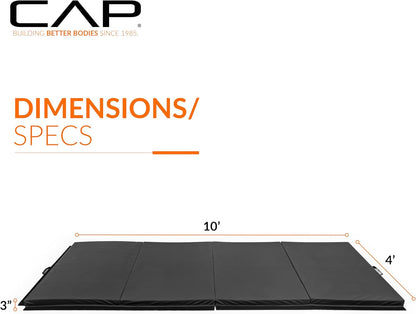 Barbell All Purpose Folding Anti Tear Exercise Training Aerobic Fitness Gym & Gymnastics Balance Mat | Multiple colors