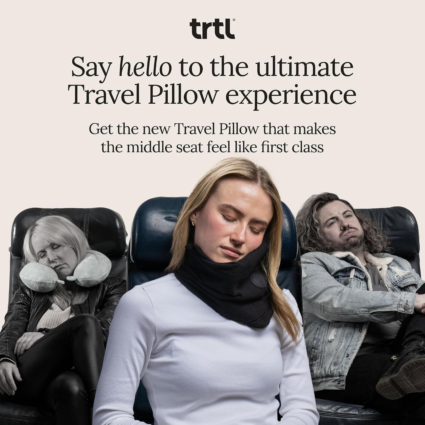 Travel Pillow Original 2.0 – Scientifically Proven Super Soft Travel Pillow with Premium Head & Neck Support – for Airplane Travel – Machine Washable – Lightweight & Compact – Jet Black