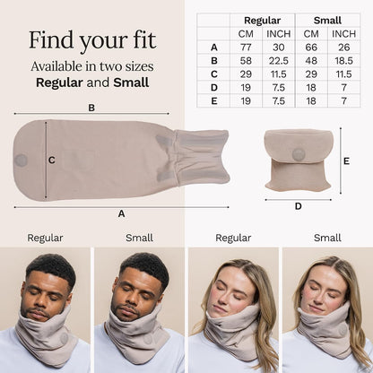 Travel Pillow Original 2.0 – Scientifically Proven Super Soft Travel Pillow with Premium Head & Neck Support – for Airplane Travel – Machine Washable – Lightweight & Compact – Jet Black