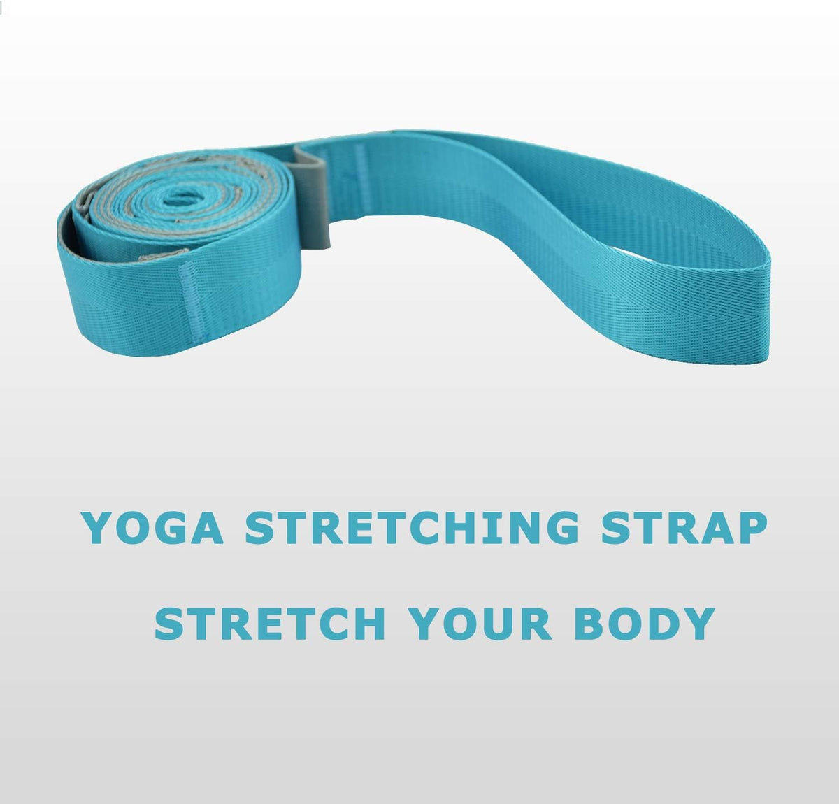 Yoga Straps Stretching Strap with 12 Loops Workout Poster, Straps for Stretching Physical Therapy Equipment Long Stretch Out Bands for Exercise, Pilates and Gymnastics for Women Men