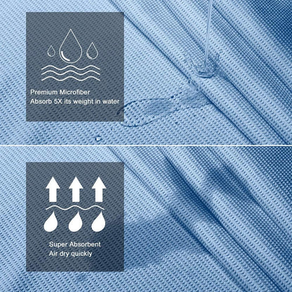 Hot Yoga Towel Non Slip, Microfiber Non Slip Yoga Mat Towel, Exclusive Corner Pockets Design, Dual-Grip, Sweat Absorbent, Perfect for Hot Yoga, Bikram, Pilates and Yoga Mats