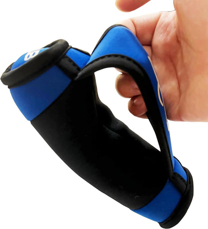 Soft Hand Weight Set with Non-Slip Strap-Multiple Weights (1/2/3/4/5LBS) Dumbbells for Men Women Walking, Running, Cardio, Yoga, Pilates, Physical Therapy