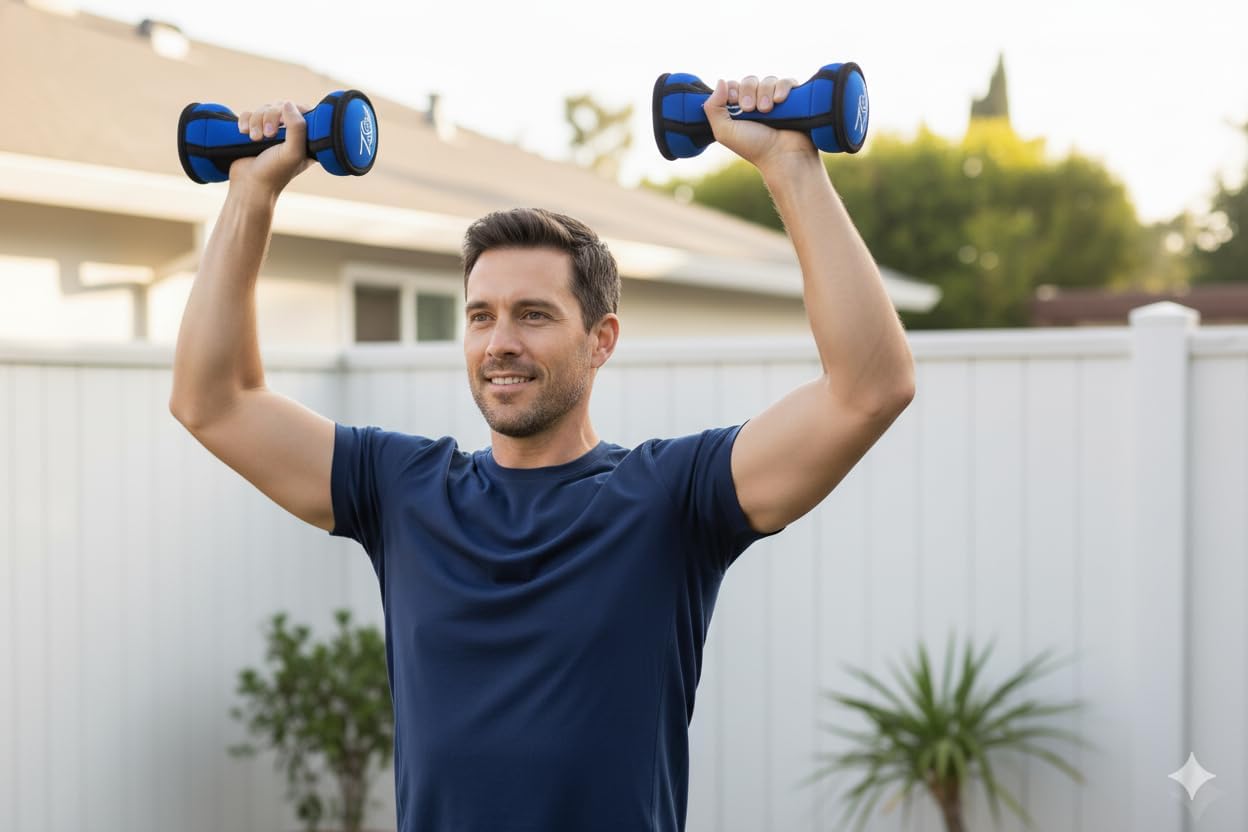 Soft Hand Weight Set with Non-Slip Strap-Multiple Weights (1/2/3/4/5LBS) Dumbbells for Men Women Walking, Running, Cardio, Yoga, Pilates, Physical Therapy